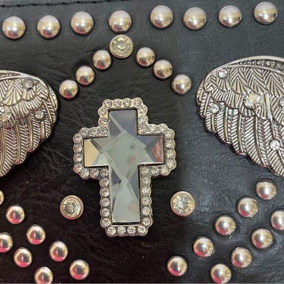 ANGEL WINGS‎ AND CROSS BELT IN BLACK main image 10